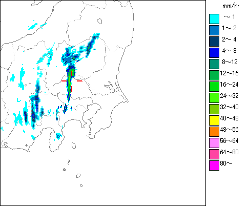 気象レーダー画像