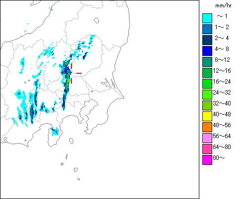 気象レーダー画像