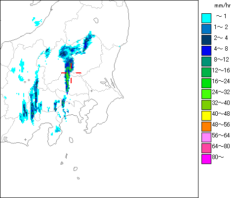 気象レーダー画像