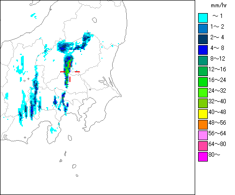 気象レーダー画像