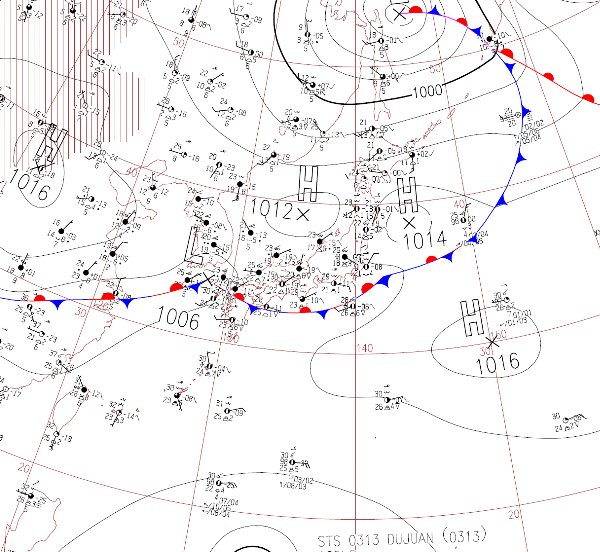 地上天気図