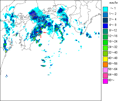 気象レーダー画像