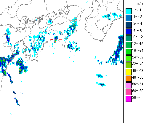 気象レーダー画像