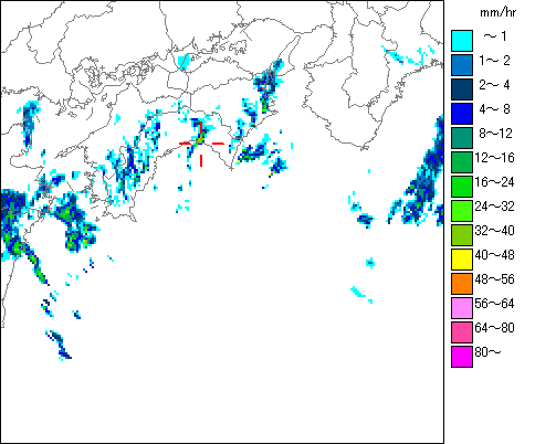 気象レーダー画像