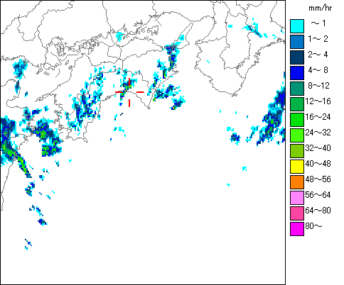 気象レーダー画像