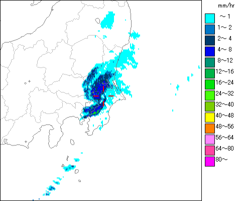 気象レーダー画像