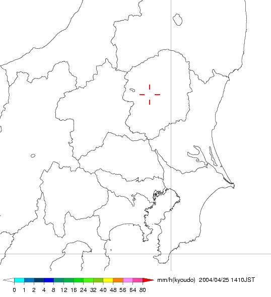 気象レーダー画像