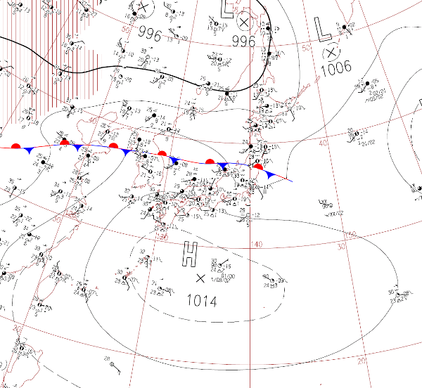 地上天気図