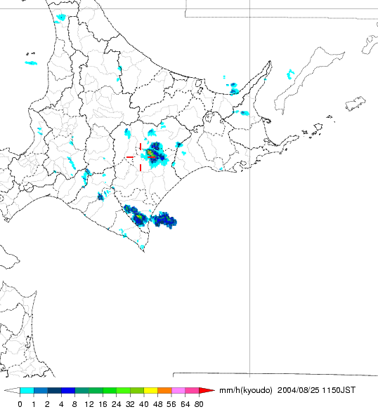 気象レーダー画像