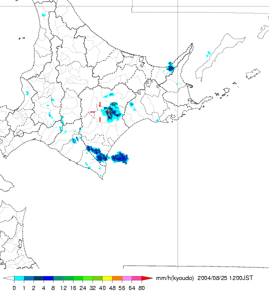 気象レーダー画像