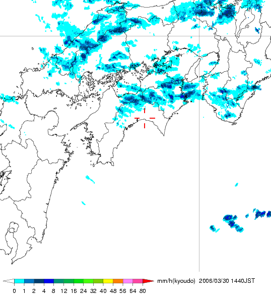 気象レーダー画像