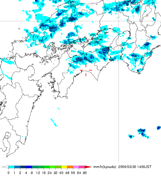 気象レーダー画像