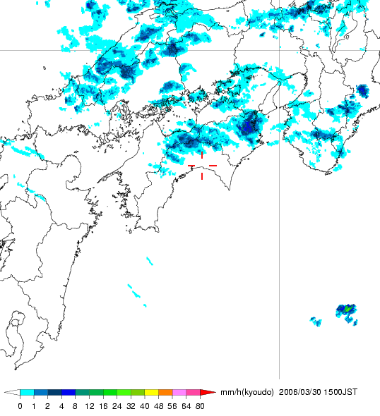 気象レーダー画像