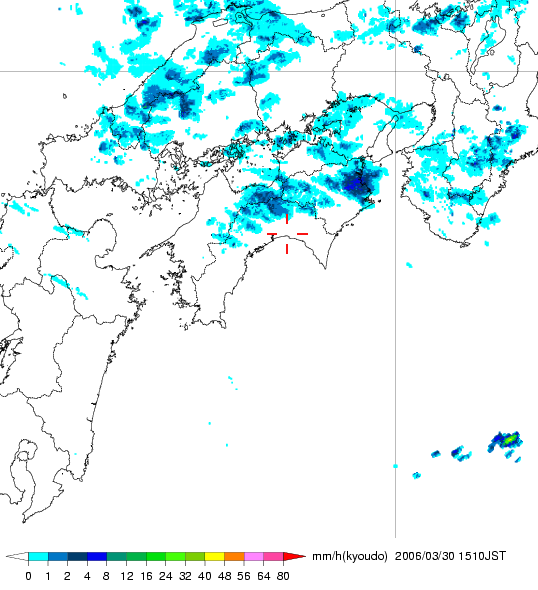 気象レーダー画像