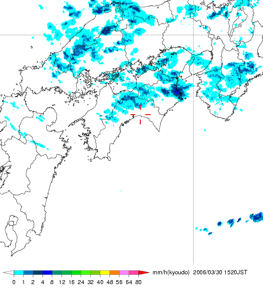 気象レーダー画像