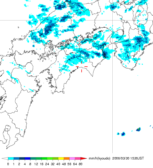 気象レーダー画像