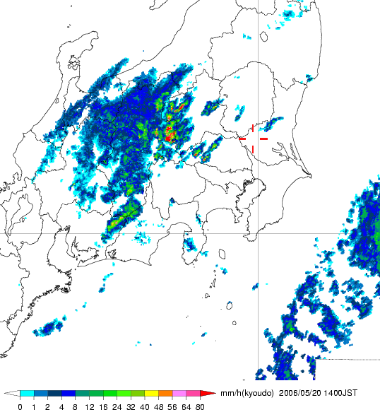 気象レーダー画像