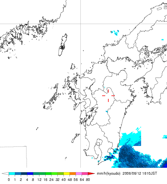 気象レーダー画像