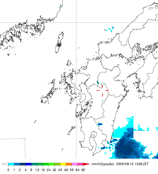 気象レーダー画像