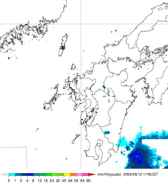 気象レーダー画像