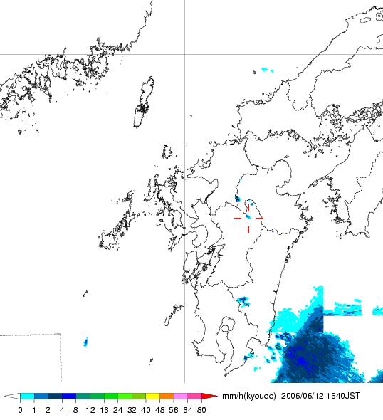 気象レーダー画像