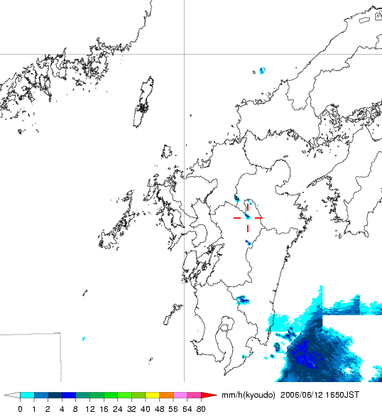 気象レーダー画像