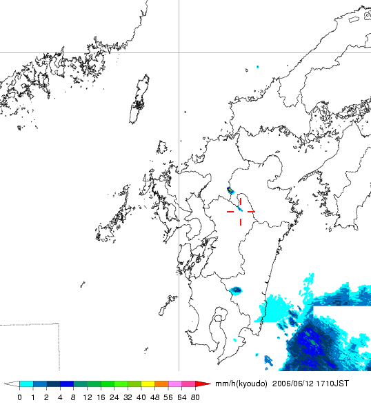 気象レーダー画像