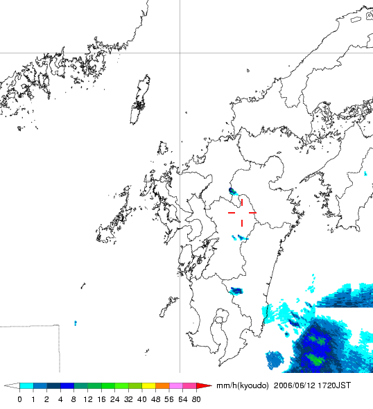 気象レーダー画像