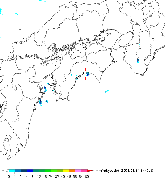 気象レーダー画像