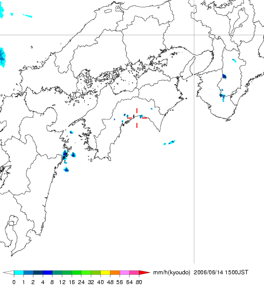 気象レーダー画像