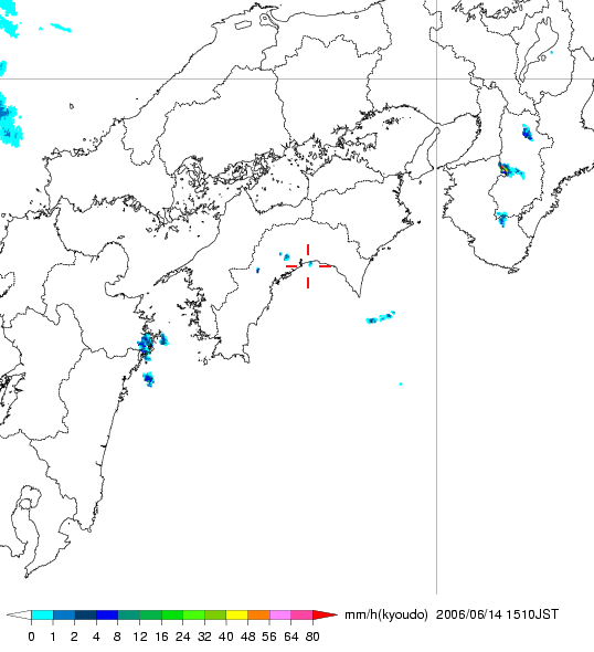 気象レーダー画像