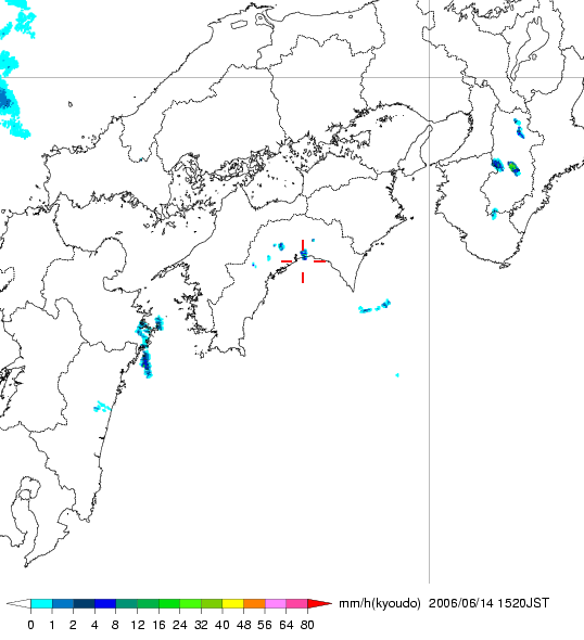 気象レーダー画像