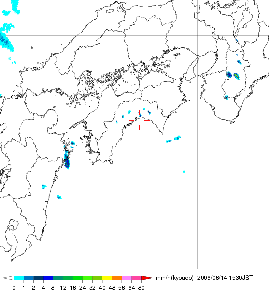 気象レーダー画像