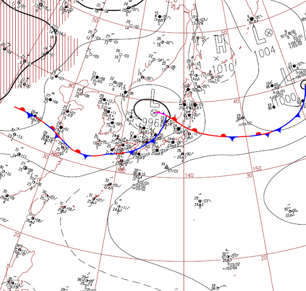 地上天気図