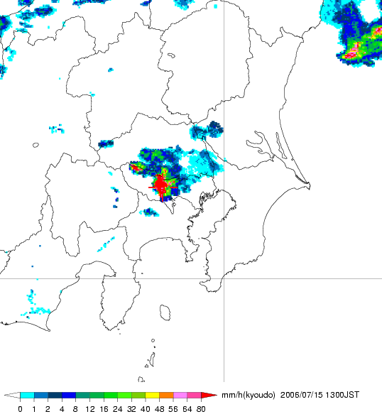 気象レーダー画像