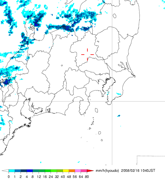 気象レーダー画像