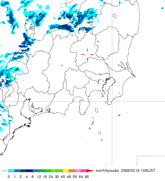 気象レーダー画像