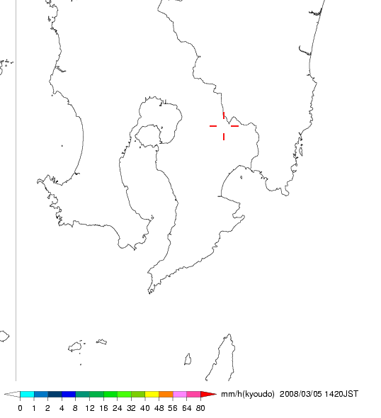 気象レーダー画像