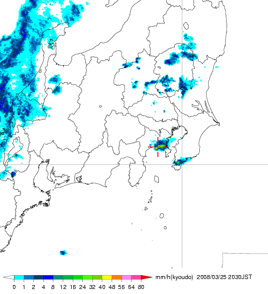 気象レーダー画像