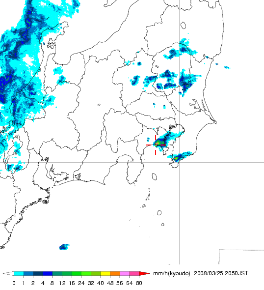 気象レーダー画像