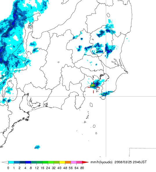 気象レーダー画像