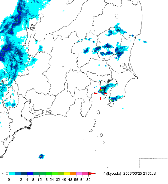 気象レーダー画像