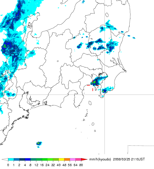 気象レーダー画像