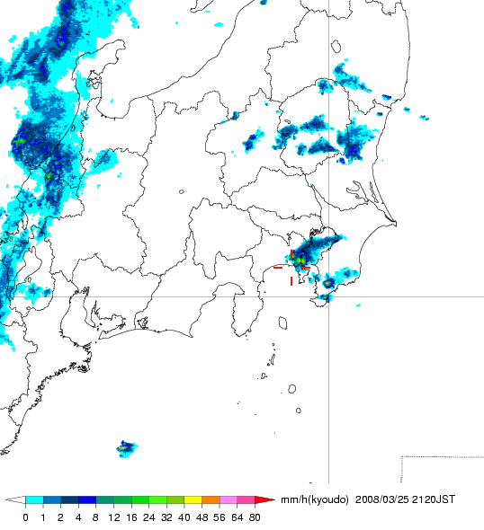 気象レーダー画像