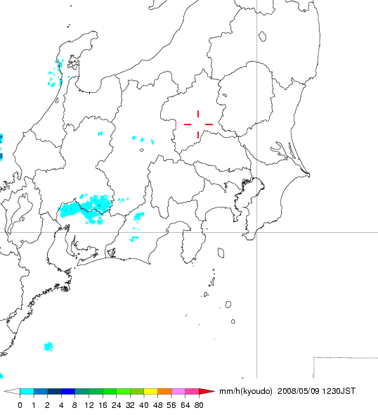 気象レーダー画像