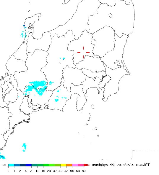 気象レーダー画像