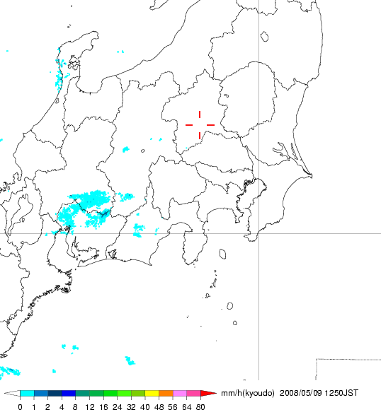 気象レーダー画像