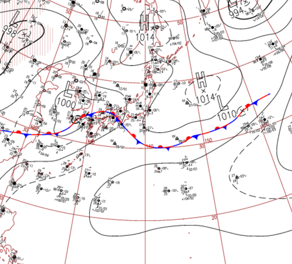 地上天気図