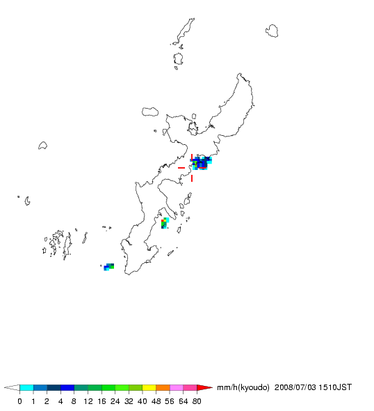 気象レーダー画像