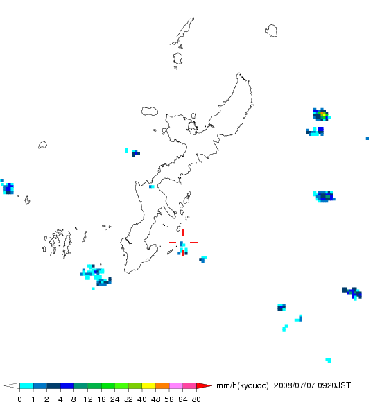 気象レーダー画像